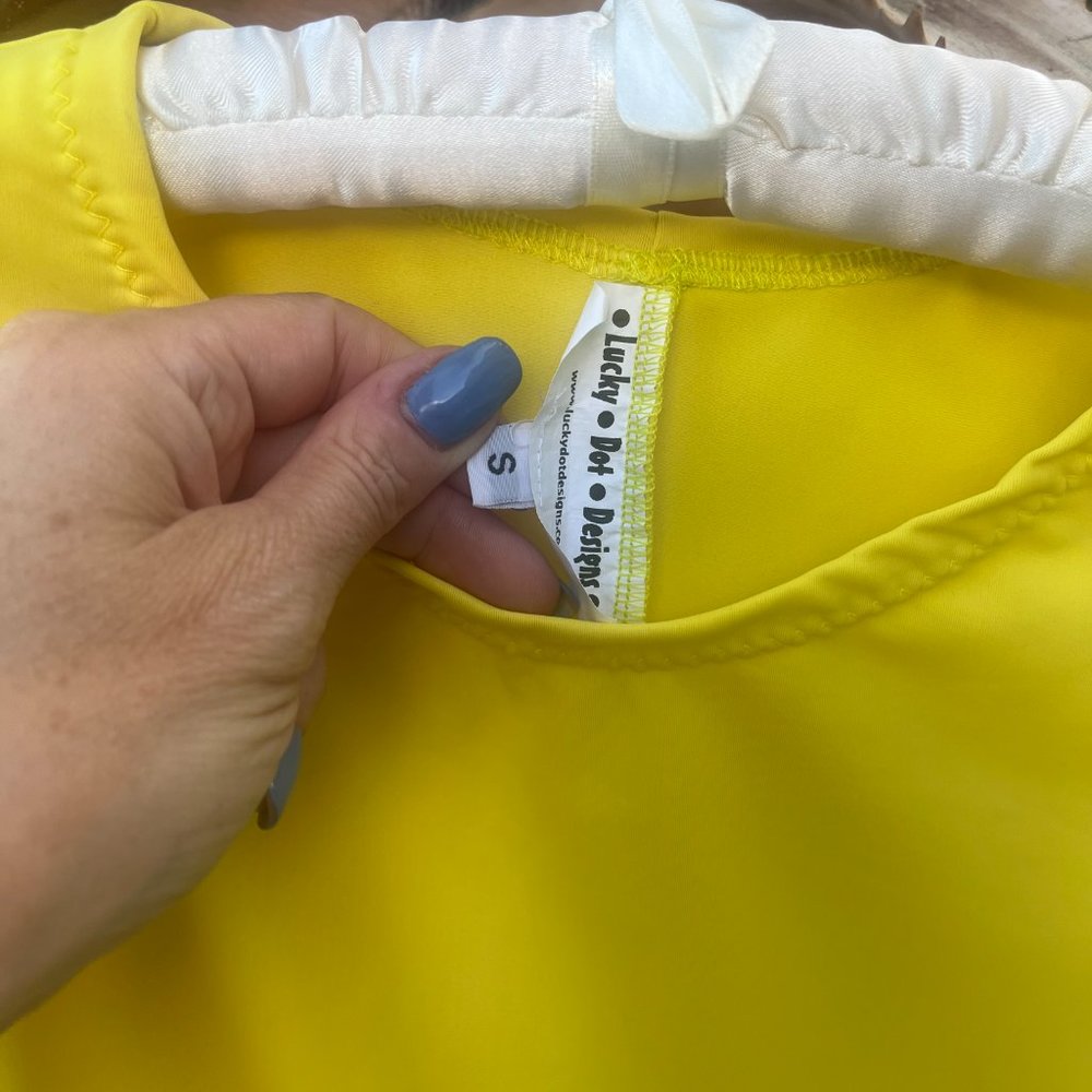 Yellow Polyester Flowey Top - Picture 3 of 4